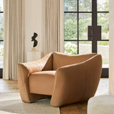 Bogger Armchair - Tuscan Leather Camel